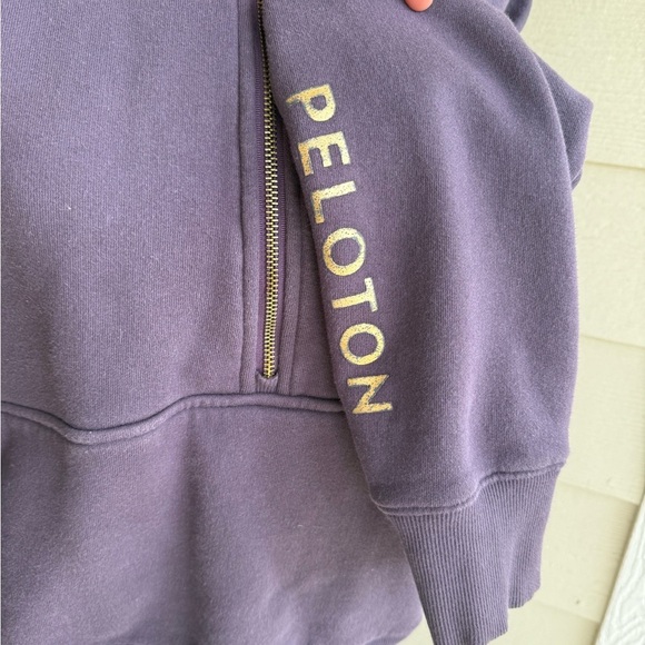 Women's Purple Peloton Hoodie Sweater - Picture 4 of 4